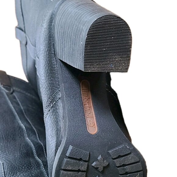 Timberland Earthkeepers Ruston Black Waterproof Pull-On Riding Boots Womens 8 - Picture 9 of 10